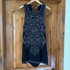 Free People Beaded Embroidered Dress